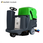 （舒蔻）电动洗地机商用车间工业拖地机工厂用手推式地面擦地机 SK-60/65D洗地车