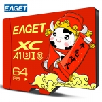 忆捷（EAGET）TF红牛卡-64G 手机存储卡监控摄像内存卡TF卡高速行车记录仪sd卡c10高速卡