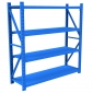 南半球 中型仓库货架仓储置物架多层重型展示架多功能铁架子自由组合 蓝色主架每层250kg承重 120*60*200cm
