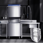 美智（MZi）商用洗碗机揭盖式 全自动喷淋刷碗机酒店食堂高档餐厅厨房设备 22E-MC