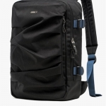 美国YUMC旅行街拍书包男大容量15寸电脑背包男双肩包男学生书包潮 墨黑色