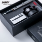 凌美（LAMY）钢笔礼盒 恒星系列深灰色EF笔尖墨水笔+黑色墨水黑色墨水芯商务套装 26EF 0.5mm