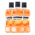 李施德林（Listerine）漱口水 天然橙味清新口气 500mL*3瓶装