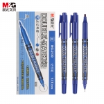 晨光（M&G） MG2130粗头细杆双头多用物流油性记号笔绘画勾线笔儿童美术描线笔光盘笔 蓝色