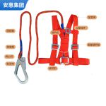 安惠 架子工双背三点式户外高空作业绳攀岩大钩安全带 双背单绳大钩2米（SD023）