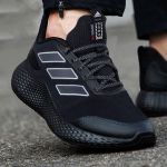 阿迪达斯（adidas） H03587中性运动跑步鞋黑白色44码