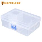钢盾 SHEFFIELD S024012 塑料零件盒167X126X62mm收纳盒分格物料螺丝配件电子元件盒 整理箱工具盒