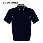 斯卡地尔（SCOTORIA） TOJ411 夏季工作服套装 男汽修服劳保服套装工厂 藏蓝上衣