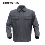 斯卡地尔（SCOTORIA） TC801 工作服套装男女 深灰上衣S