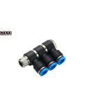 巴克斯（BIAX） 串联直角(3)快插式气管接头/AT91-100-353 φ12mm H9.5mm