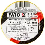 易尔拓（YATO） 防水电工绝缘胶带PVC强粘力胶布 黄绿双色一卷19mmX20M YT-81655