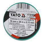 易尔拓（YATO） 防水电工绝缘胶带PVC强粘力胶布绿色一卷19mmX20M YT-81652