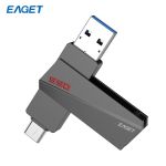 忆捷（EAGET） SU20 128GB 固态U盘 USB3.2 Type-C双接口高速传输全金属手机电脑盘