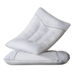 富安娜家纺 草本颈椎枕头芯 升级纯棉抗菌枕芯套装一对 茶香决明子对枕（70*45cm）白