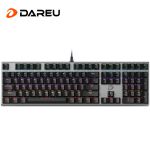 达尔优（dareu）EK815机械合金版机械键盘 有线游戏键盘 108键多键无冲 吃鸡电脑 办公键盘   混光黑银红轴