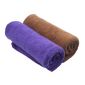 天气不错超细纤维洗车毛巾擦车布玻璃清洁紫咖 30*70 加厚两条装汽车用品