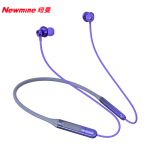 纽曼（Newmine） 蓝牙耳机 C50 磁吸入耳式 挂脖颈挂式 带麦可通话 渐变紫