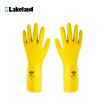 雷克兰（Lakeland）工业加厚天然橡胶防化手套ER18FER28FER18F黄色11码