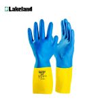 雷克兰（Lakeland）EC30F防化手套氯丁腈橡胶手套ECR27F(蓝黄)9码