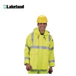 雷克兰（Lakeland）AJPVC10LY防电弧夹克荧光黄PVC阻燃防电弧高性能面料