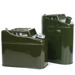 海斯迪克 工业加厚铁皮汽油桶 HKW-157 立式扁桶20L