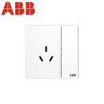 ABB开关插座面板 86型16A一开三孔带开关空调插座 盈致系列 白色 CA228