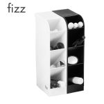 飞兹（fizz）笔筒斜插4格 桌面摆件收纳创意ins 风笔架多功能 白色FZ21013