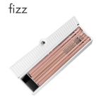 飞兹（fizz）30支HB铅笔套装多功能白色笔盒/收纳盒带卷笔刀  FZ22303