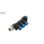 巴克斯（BIAX） 螺纹五通快插式气管接头/AT91-100-220 φ6mm H13.5mm