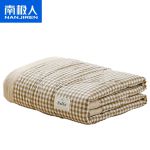 南极人（Nanjiren） 米小格色织全棉水洗棉夏被150*200cm2.2斤