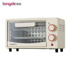 龙的（longde） 电烤箱 家用台式10升小烤箱 机械式多功能2个旋钮操作 上下独立调温 60分钟时间调控烤箱 LD-KX10F