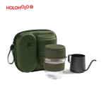holoholo 咖啡器具手冲壶套装300ml CG-01橄榄绿