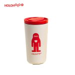 holoholo 保温咖啡随行杯390ml红白经典款H-01
