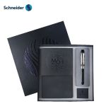 施耐德（Schneider) 钢笔 笔记本礼盒 F尖智者ID黑色本2261-1