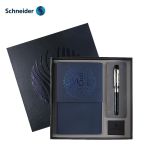施耐德（Schneider) 钢笔 笔记本礼盒 F尖智者ID蓝色本2261-3