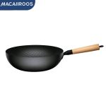 迈卡罗（MACAIIROOS） 炒锅家用臻享精铁无涂层炒锅32大口径炒菜锅 MC-C32T1（不带盖）