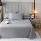 洁丽雅 纯棉床单 轻奢纯色床单床上用品双人床裙 格利斯-灰200*230cm