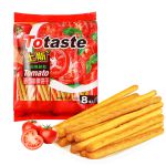 Totaste番茄味饼干棒128g /袋 磨牙棒手指饼干独立包装办公室休闲零食品