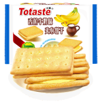 Totaste土斯 香蕉牛奶夹心饼干380g 注心饼干办公室休闲零食小吃蛋糕点心