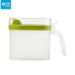 茶花（CHAHUA） 塑料油壶防漏小油罐500ml-绿色1个家用大容量油壶