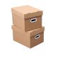 贝瑟斯纸箱子搬家收纳箱空箱礼物盒档案箱快递寄件硬纸盒50*40*40cm*2个