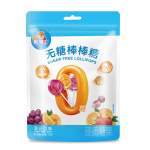 徐福记熊博士无糖棒棒糖 水果混合口味 休闲零食 儿童糖果72g (约12支)