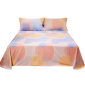 博洋（BEYOND）博洋家纺纯棉床单印花被单加大床罩单件套桔色幻想床单230*230cm