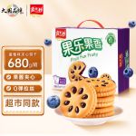 嘉士利果乐果香 果酱夹心饼干早餐饼干 蓝莓味680g/盒 送礼零食礼盒