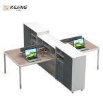 科劲 屏风工位办公桌现代简约员工位卡座两人职员桌2.8米 28-LZ1028