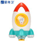 婴侍卫 宝宝洗澡玩具 动力喷水火箭喷泉旋转花洒 601D  多色搭配
