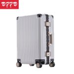 oiio 铝框行李箱大容量万向轮登机箱6136 白色 26寸/个
