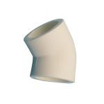 米朗 ppr水管配件管材管件白色环保管件弯头45°50白色30个起售