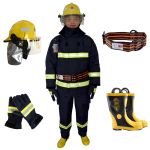 东安 消防员灭火救援防护服五件套14式 衣服、头盔、手套、腰带、靴 常规尺码