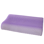 彩阳 紫色TPE凉感天然乳胶枕夏季凉爽枕头 单只装40*60cm